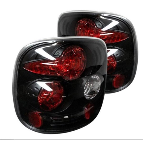 Spyder Spyder 5002105 Chevy Silverado Stepside Black & Red Euro Tail Lights 5002105 - main